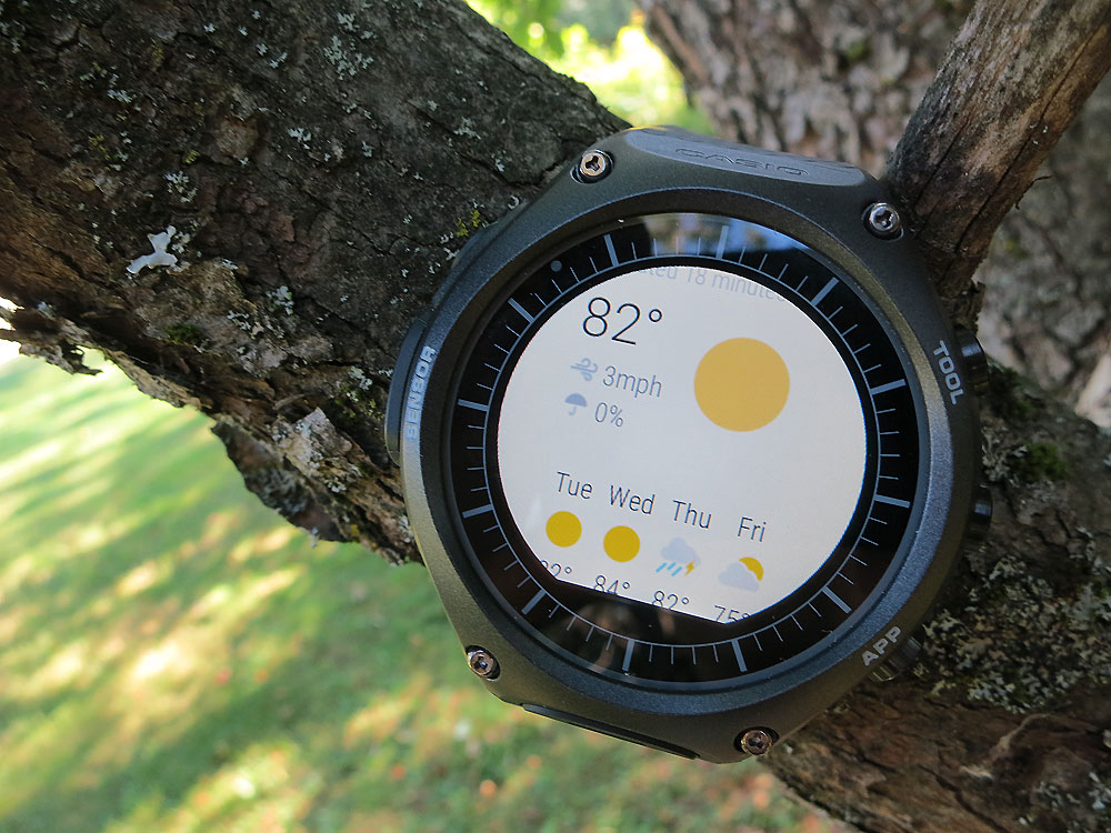 Casio Smart Outdoor Watch - météo