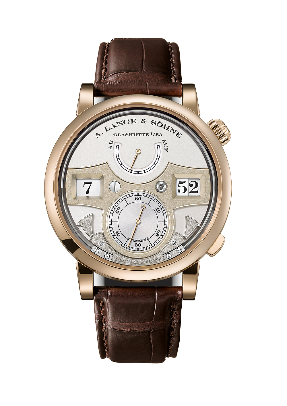 A. Lange & Sohne Zeitwerk Decimal Strike - front