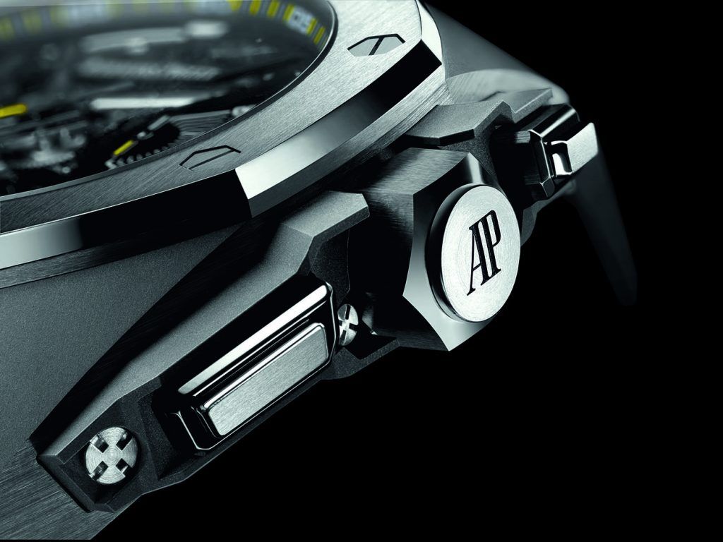 Black ceramic and titanium pushers